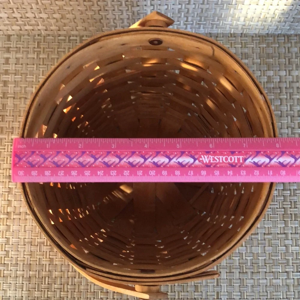 Longaberger 1995 Round Handle Basket With Domed Bottom
